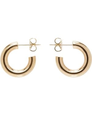 Laura Lombardi Mini Curve Earrings - Black