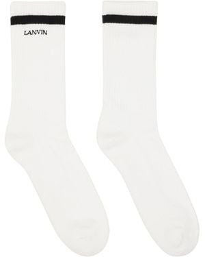 Lanvin Classic Socks - White