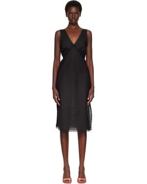 Cou Cou 'The Iris Slip' Midi Dress - Black