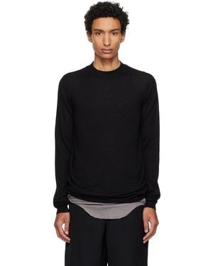 Rick Owens Tower Level Lupetto Jumper - Black