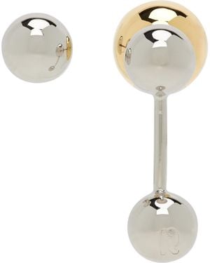Rabanne Stud Earrings - Metallic