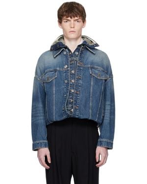 Jean Paul Gaultier 'The Double' Denim Jacket - Blue