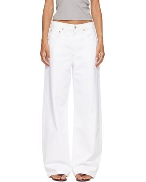 Agolde Low Curve Jeans - White