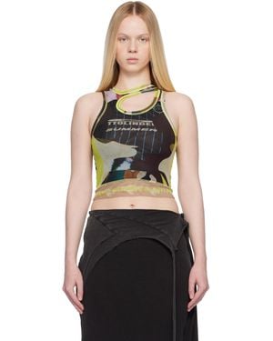 OTTOLINGER Ssense Exclusive Mesh Tank Top - Black