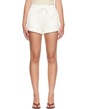 Citizens of Humanity Off- Vivienne Rolled Sweat Shorts - White