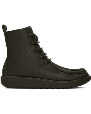 Ecco Khaki Joke Lace Desert Boots - Black