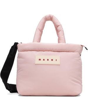 Marni Puff East/West Tote - Pink