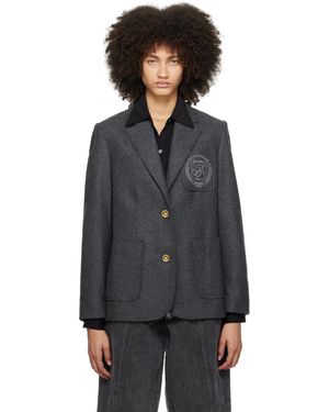 3.1 Phillip Lim グレー The Thirty One テーラードジャケット - ブラック