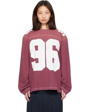 Acne Studios Logo Jersey T-Shirt - Red