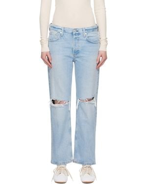 Citizens of Humanity Neve Low Slung Relaxed Jeans - Blue