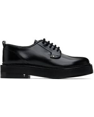 Ami Paris Anatomical Toe Calfskin Derbys - Black