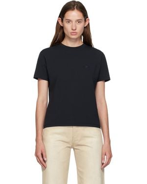 Acne Studios Regular Fit T-Shirt - Black