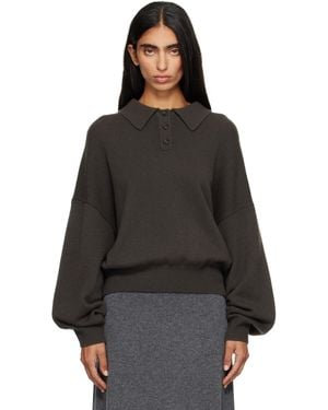 Lisa Yang Khaki Etta Polo - Black