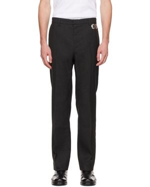 パンツ Stefan Cooke Tailored Trousers 23ss STEFAN COOKE Slashed Trousers in Black – Stefan Cooke
