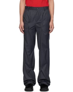 Kusikohc Tailored Rivet Trousers - Black