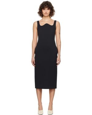 [RECTO] RC CURVED NECK STRUCTURED DRESS☆送料込☆ RECTO - Official Website