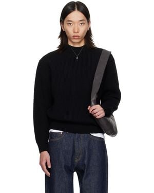 vowels Baby Alpaca Knit Jumper - Black