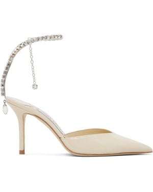 Jimmy Choo Off- Saeda 85 Heels - Metallic