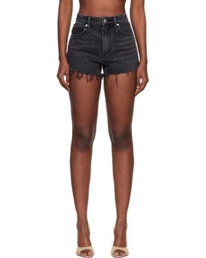 Alexander Wang Denim Bite Shorts - Black