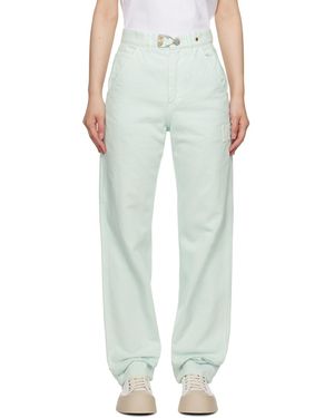 【関税込み】Objects IV Life ホワイト バギージーンズ シンチバックバギージーンズ[White] – Noen