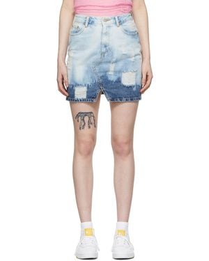 SJYP Denim Mini Skirt - Blue