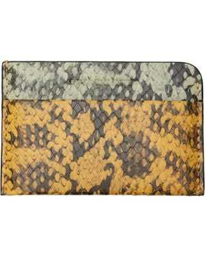 Dries Van Noten Leather Card Holder - Metallic