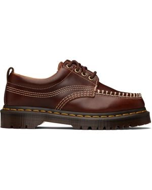 Dr. Martens Lowell Leather Moc Toe Derbys - Black