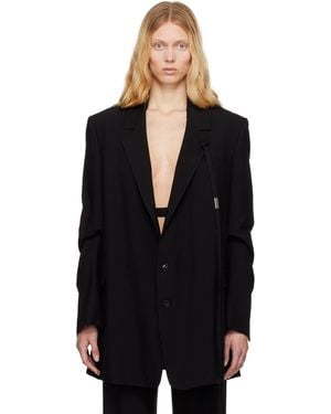 Ann Demeulemeester ブラック Agnes High Comfort テーラードジャケット