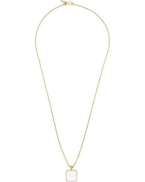 Emanuele Bicocchi Amulet スクエア マザーオブパール ネックレス - メタリック