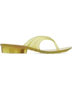 DIESEL Tongs Sculpturales Jaunes Édition Melissa