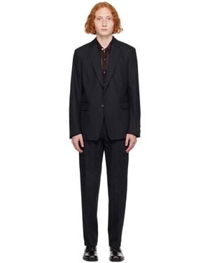 Dries Van Noten Cotton & Linen Suit - Black