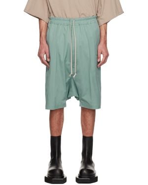 Rick Owens Hollywood Rick S Pods Shorts - Green
