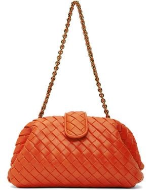 Bottega Veneta オレンジ Teen Lauren 1980 チェーン クラッチ