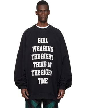 VAQUERA Oversized Sweatshirt - Black