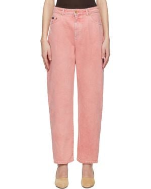 Dolce & Gabbana ピンク レギュラー ウエスト ファイブポケット ジーンズ