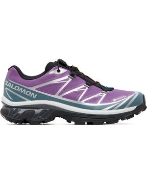 Salomon Baskets Xt-6 Mauves En Gore-Tex - Violet