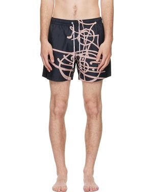 Vivienne Westwood Surf Boxer Swim Shorts - Blue