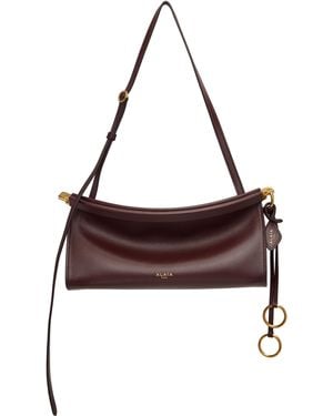 Alaïa Burgundy 'Le Click' East West Small Bag - Brown