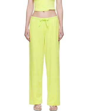 GUIZIO Dani Terry Lounge Trousers - Yellow