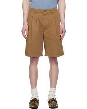 Isabel Marant Tan Kostino Shorts - Natural