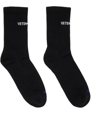 Vetements Chaussettes Noires À Logo