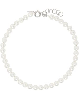 Ernest W. Baker Collier Blanc À Perles
