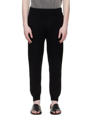 Entire studios Slim Knit Lounge Trousers - Black