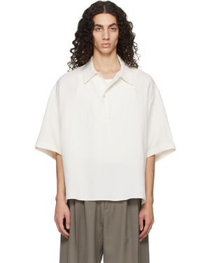 Studio Nicholson Off- Lemmer Polo - White