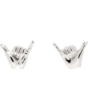 Y. Project Mini Shaka Earrings - Black