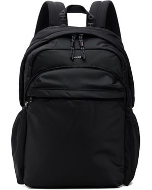HUGO Satin Backpack - Black