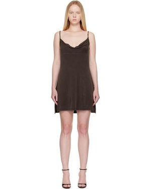 Versace Jeans Couture Cupro Midi Dress - Black