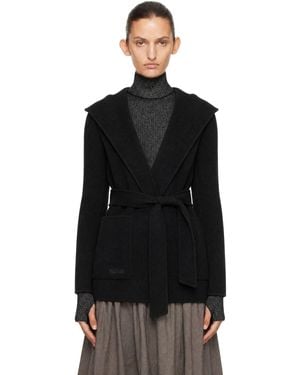 Mackage Paya-Z Wool Wrap Sash Belt Coat - Black