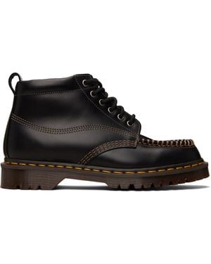 Dr. Martens Lowell Chukka Moc Toe Leather Ankle Boots - Black