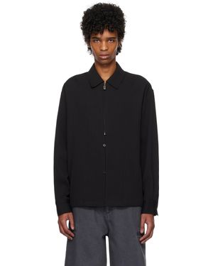 LE17SEPTEMBRE Zip & Button Front Jacket - Black